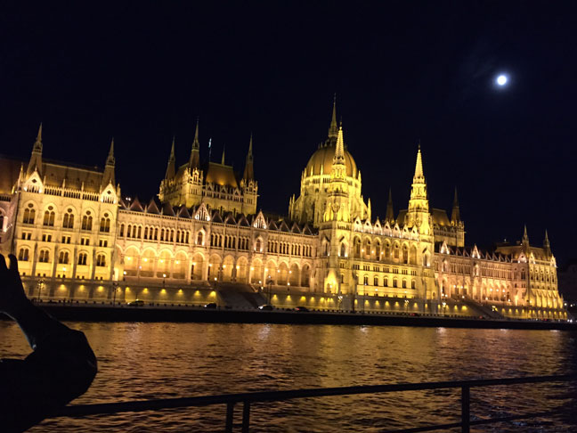 Hungarian Parliment Building at night